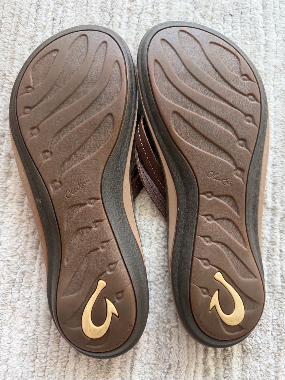 OLuKai leather flip flops - Picture 3 of 3